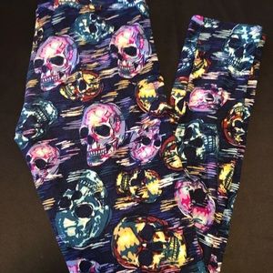 Skull print LuLaRoe leggings